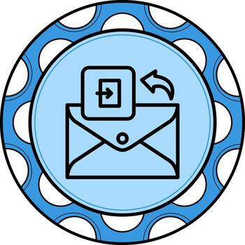 Email Exit Distinct Branding Art Element vector