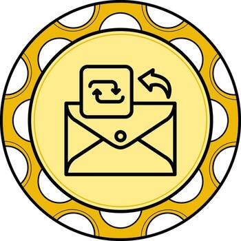 Email Repeat Custom Flat Graphic Layout vector