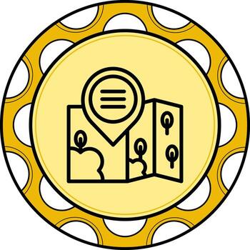 Location Menu Premium Digital Design Feature vector