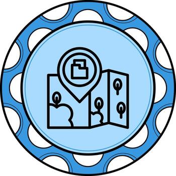 ubicación carpeta elegante plano diseño elemento vector