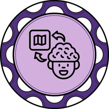 Brain Map Dynamic Web Graphic Object vector