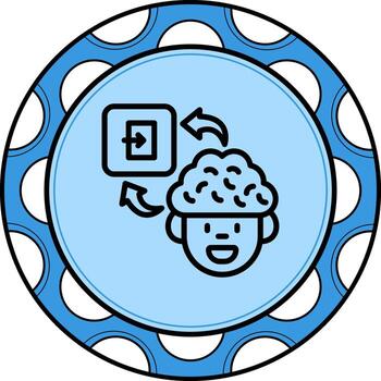 Brain Exit Innovative Branding Graphic Object vector