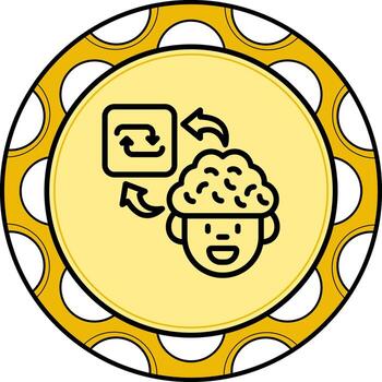 Brain Repeat Professional Web Graphic Element vector