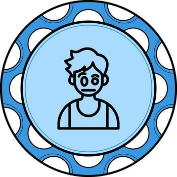 Suspicious Boy Functional UI Design Asset vector