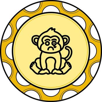 Detective Monkey Custom UI Art Layout vector