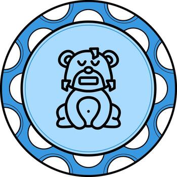 frío oso personalizado ui Arte diseño vector