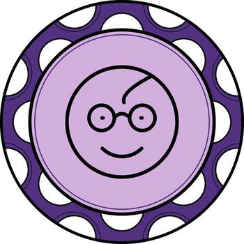 nerd elegante ui diseño diseño vector