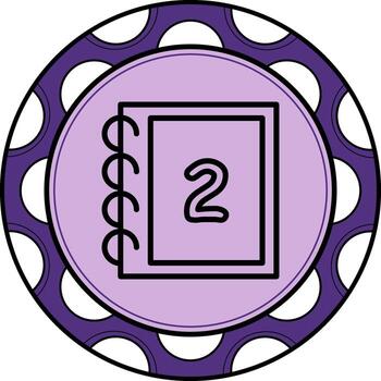 Math Two Abstract Digital Art Symbol vector