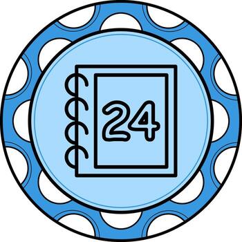 Math Twenty Four Dynamic Creative Art Layout vector