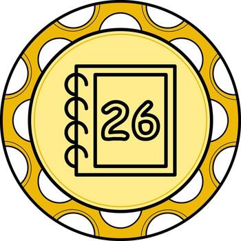 Math Twenty Six Balanced Creative Graphic Object vector