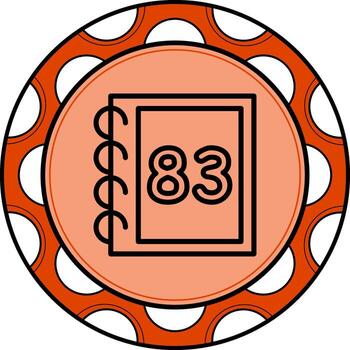 Math Eighty Three Elegant Digital Design Object vector