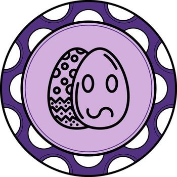 Easter Confused Egg Dynamic Digital Design Layout vector