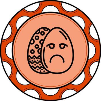 Pascua de Resurrección haciendo pucheros huevo personalizado plano diseño forma vector