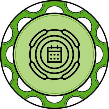 Calendar Innovative Flat Design Object vector