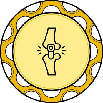 Knee Replacement Custom Modern Graphic Element vector