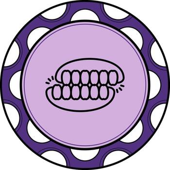 Teeth Grinder Unique Web Design Object vector