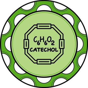 Catechol Innovative Flat Design Object vector