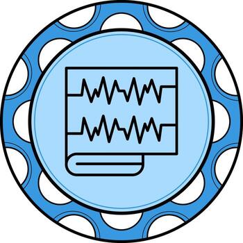 Electrocardiogram Clean Design Object vector