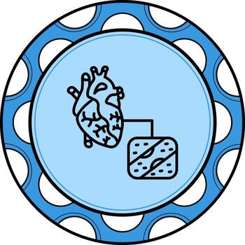 Coronary Artery Bypass Balanced Branding Graphic Layout vector