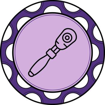 Torque Wrench Dynamic Web Graphic Object vector