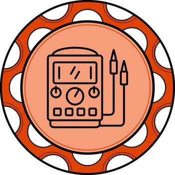 multímetro personalizado plano diseño forma vector