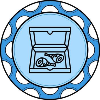 Fried Chicken Box Functional UI Design Asset vector