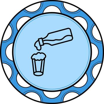 Beer Mug With Bottle Custom Graphic Feature vector