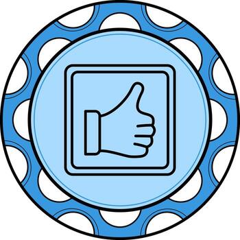 Like Button Innovative Modern Design Form vector