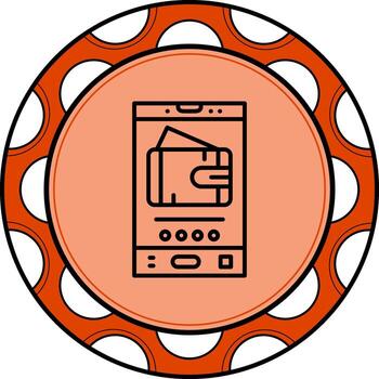 digital billetera personalizado ui Arte diseño vector