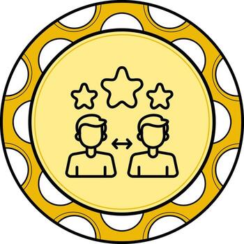 Peer Review Unique Web Design Object vector