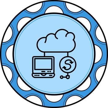 nube devops moderno ui gráfico característica vector