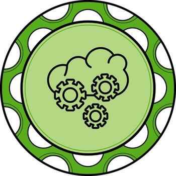 Cloud Orchestration High Quality Flat Object vector