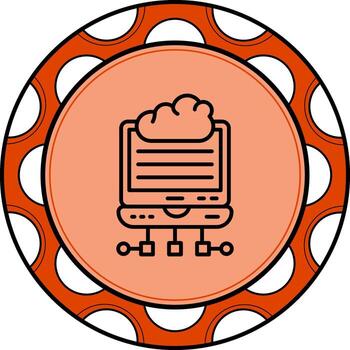 nube borde informática dinámica creativo Arte diseño vector