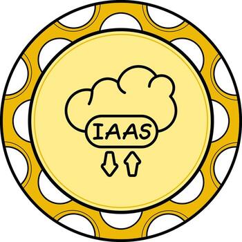 Cloud IaaS Dynamic UI Design Object vector