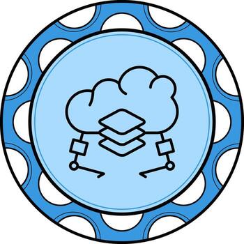 nube ejemplo prima plano diseño símbolo vector