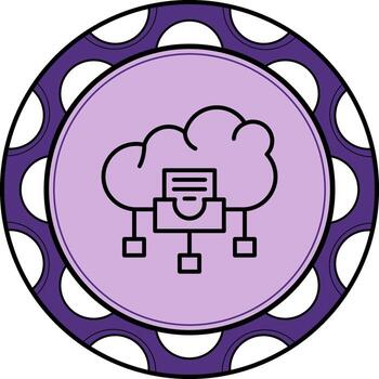 nube objeto almacenamiento personalizado ui Arte diseño vector