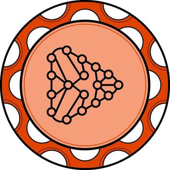 Recurrent Neural Network Professional Branding Design Element vector