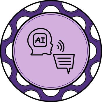 Speech Recognition Balanced Modern Design Element vector