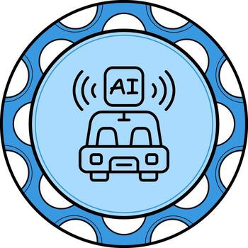 Autonomous Vehicle Balanced Creative Element vector