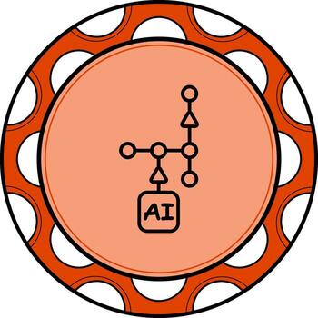 ai flujo de trabajo limpiar marca Arte forma vector