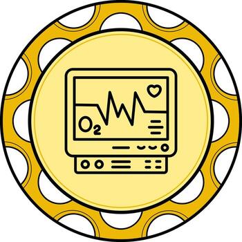 latido del corazón monitor dinámica creativo diseño característica vector