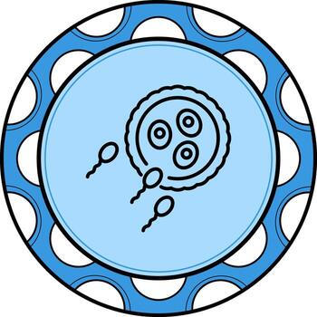 Fertilized Egg Clean Design Object vector