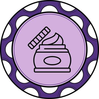 cosmético tarro personalizado plano diseño forma vector