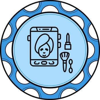 Makeup Tutorial Elegant Flat Design Layout vector