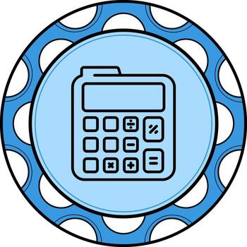 calculadora personalizado ui Arte diseño vector