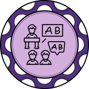 English Class Distinct Creative Design Form vector