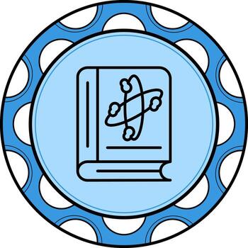 Science Book Stylish UI Design Layout vector