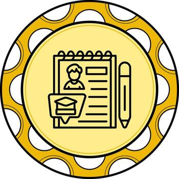 Academic Transcript Innovative Branding Graphic Object vector