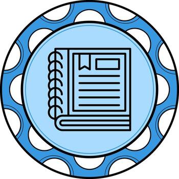 cuaderno distinto moderno diseño vector