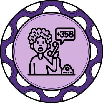 Finlandia personalizado plano diseño forma vector